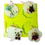 Silicone Tablet Mould Mini 4 Balls Circle/Octagon/Speech Bubble/Pin Leaf (MC290)