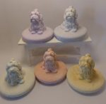 3oz) Plaster Dog Lid - Blue / Green / Violet / Pink Beige / Yellow (Limited quantity discount) - Image 2