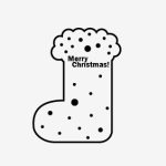 Separate stamp 306 - Santa socks (Separate Handle Purchase Products)