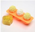 Silicone Soap Mould Rose 3 Balls (MC015)