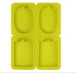 Silicone Tablet Mould 4 pcs Mini Elliptic Lace * Frame (MC285)