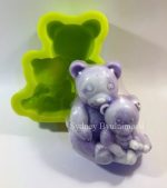 MC151( 실리콘몰드) 곰두마리-1구 - 이미지 4