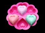 Silicone Soap Mould Layer 6 Hearts (about 150g) (MC196) - Image 3