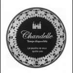 (ST-100) Premium Sticker Chandelle Black Circular Silver Border - ( 3 Stickers per sheet )