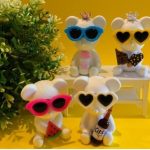 GP023 (Deco) Heart Sunglasses (Yellow / ㅣlight Pink /  Pink / Red / Sky Blue/ white)