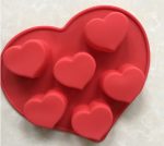 MC233  볼륨하트6구 실리콘몰드몰드 - 이미지 3