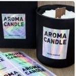 ST-8 홀로그램 스티커 AROMA CANDLE(1장8매)