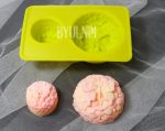 Silicone Soap Mould Flower Field Upper Butterfly 2 Balls (MC023)
