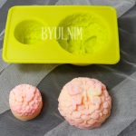 MC023( 실리콘몰드) 꽃밭위나비-2구