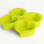 Silicone Soap Mould Four Balls Plain Hearts (MC214)