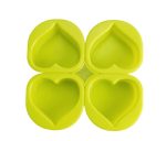 MC214 - 민무늬하트4구(실리콘몰드) - 이미지 2
