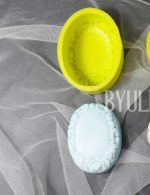 Silicone Soap Mould Rose Border Ellipse (MC221) - Image 2