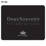 ST-104 Black square sticker DouxSouvenir  ( 3 Stickes per sheet )