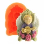 Silicone Soap Mould Guitar Striking Baby Angels (MC122)