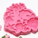 MH070(수제몰드) 데코용 장미-5구