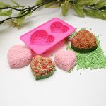 MC041( 실리콘몰드) 마음의꽃-2구