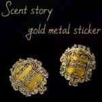 Scent Story  Gold Metal Sticker-1ea