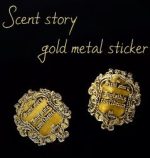 Scent Story  Gold Metal Sticker-1ea