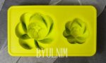 Silicone Soap Mould Peony Flower 2 Balls (MC081) - Image 3