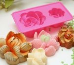 Silicone Soap Mould Peony Flower 2 Balls (MC081) - Image 4