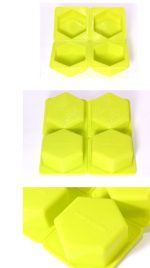 Silicone Soap Mould Hexagon 4 Balls (MC211) - Image 5