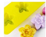 Silicone Soap Mould Star Flower 3 Balls (MC019) - Image 2
