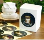 부엉이 스티커(블랙) 1장 8매 - 이미지 2