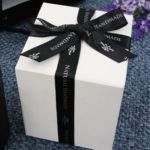 Printed woven ribbons 15mm (black) 25 yards (22.86m)