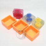 Silicone Soap Mould Rose Border Rectangle (MC248) - Image 2