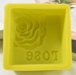 Silicone Soap Mould Square Rose (MC070)
