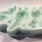 Handmade Soap Mould 2D Overlay Rabbit 3 Balls (MH004)