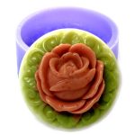 Silicone Soap Mould Single Round Rose No. 2 (MC003)