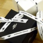 Printed Woven Ribbon 10mm (White) 25 Yards (22.86m)