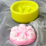 MC178(실리콘몰드) 일곱송이장미-1구