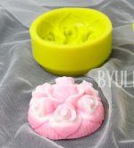 MC178(실리콘몰드) 일곱송이장미-1구