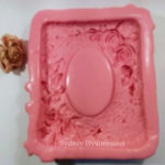Handmade Soap Mould Rose Picture Frame 1 Ball (MH469) - Image 2