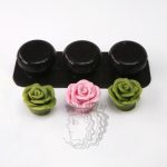 MC014( 실리콘몰드) 장미-3구  (비누/석고방향제 제작시 O  캔들제작시 X  )