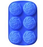 Silicone Soap Mould Six Roses (Large) (MC204)