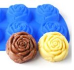 Silicone Soap Mould Six Roses (Large) (MC204) - Image 2