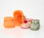 Silicone Soap Mould Wrinkle Lace Shoes 1 Ball * 2 ea (MC112)