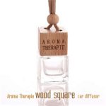 Car - Diffuser empty Container (Wood Square) 8ml