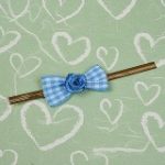 SY198 - Ribbon tie (plaid) Red / Blue selection 1 5ea / Set - Image 2