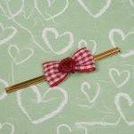 SY198 - Ribbon tie (plaid) Red / Blue selection 1 5ea / Set - Image 3
