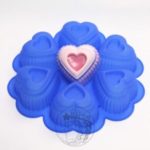 Silicone Soap Mould Layer 6 Hearts (about 150g) (MC196)