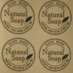 N-405  투명원형 SOAP스티커(1장 18매)