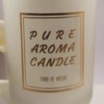 ST-10 골드투명 스티커(PURE AROMA CANDLE)(1장 10매)