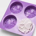 Silicone Soap Mould Flower Butterfly 4 Balls (MC329)