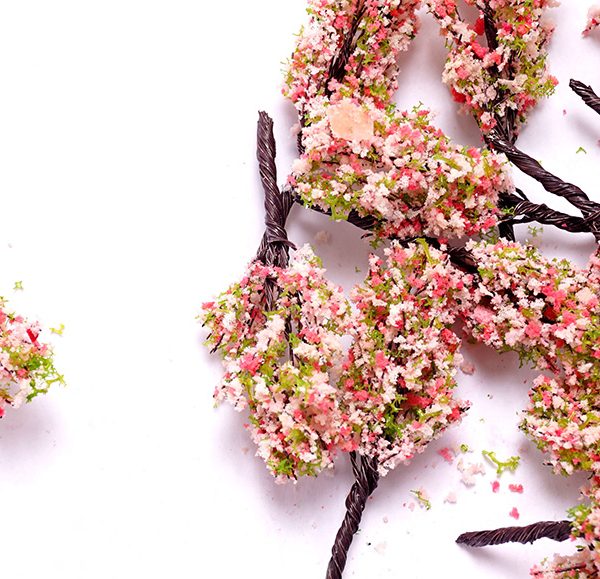 SY007 (Miniature) Pink Flower Tree -1ea