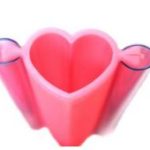Silicone Soap Mould Tube Heart (Large) (MC051)