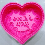 Silicone Soap Mould Heart Cake 1kg or More (Large Capacity) (MC273)